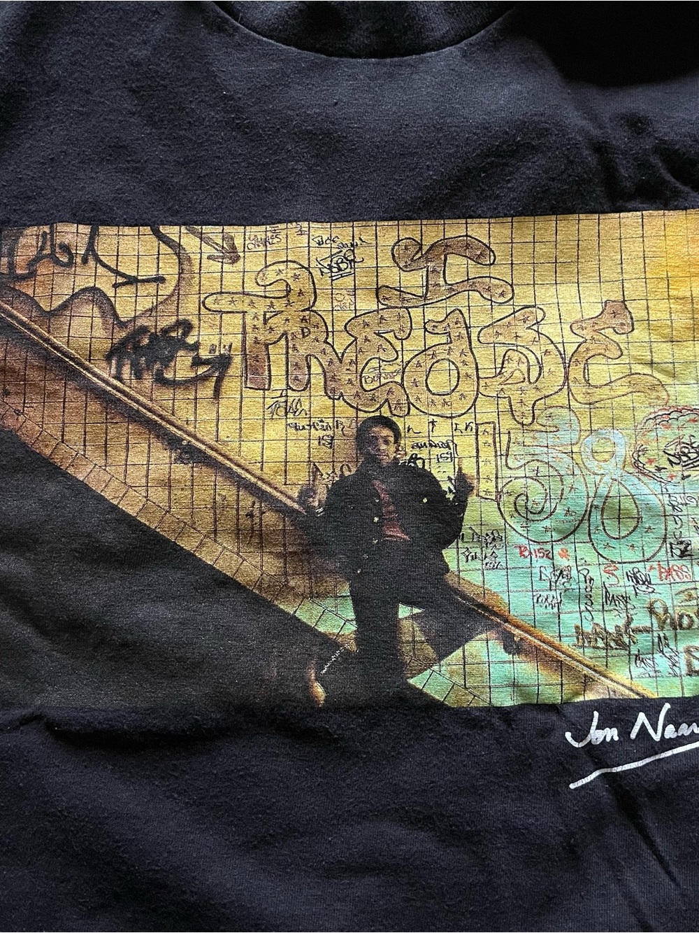vintage 2000’s stussy x jon naar graphic tee - Picture 2 of 5